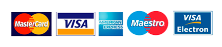 Repuestos La Japonesa - MasterCard, Visa, American Express, Maestro y Visa Electron - Logos de Tarjetas
